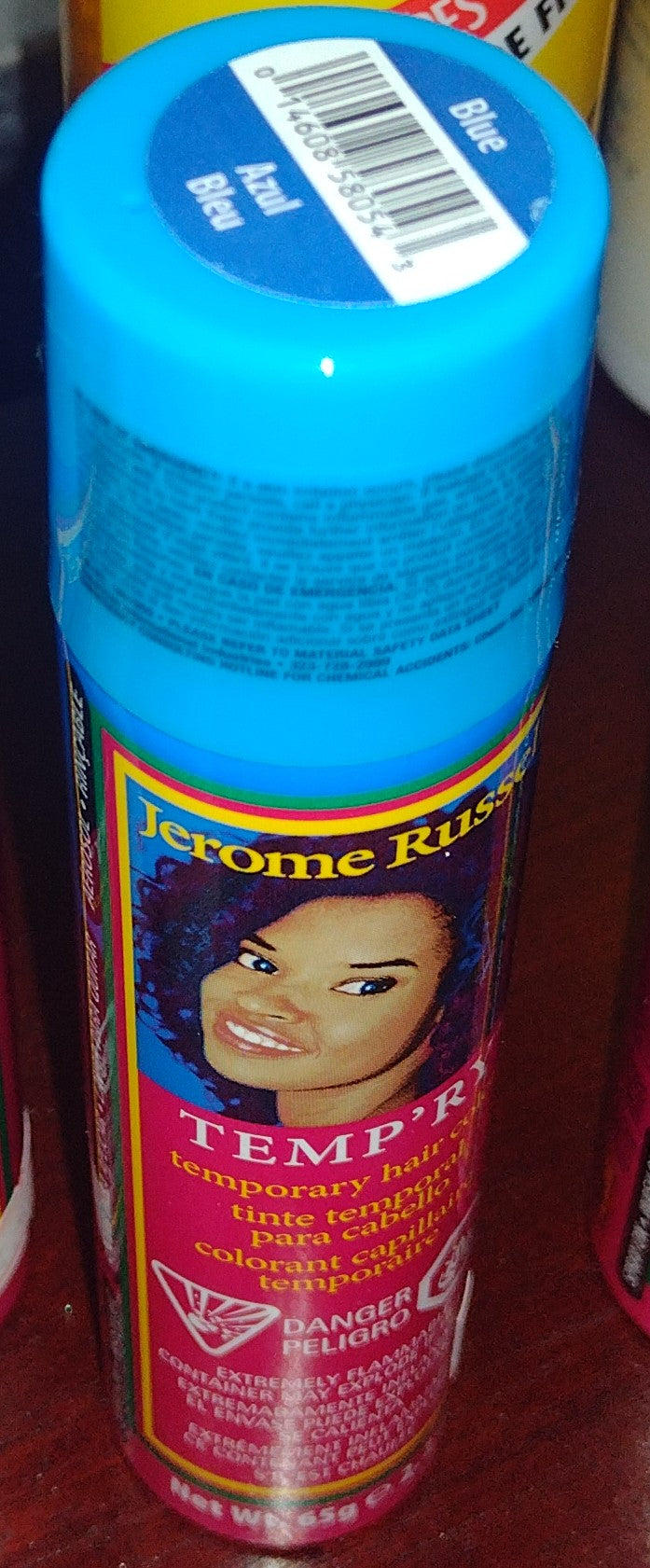 Jerome Russell Tempry Hair Color-Blue