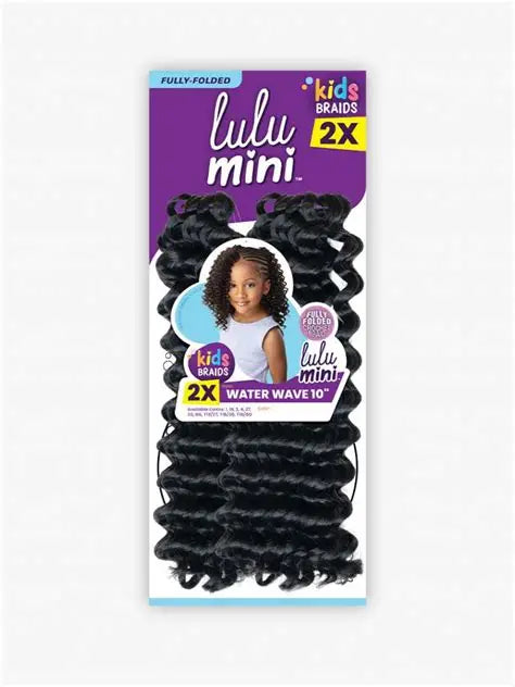 Sensational LuluMini 2x Water Wave Crochet 10 inch - Burgundy