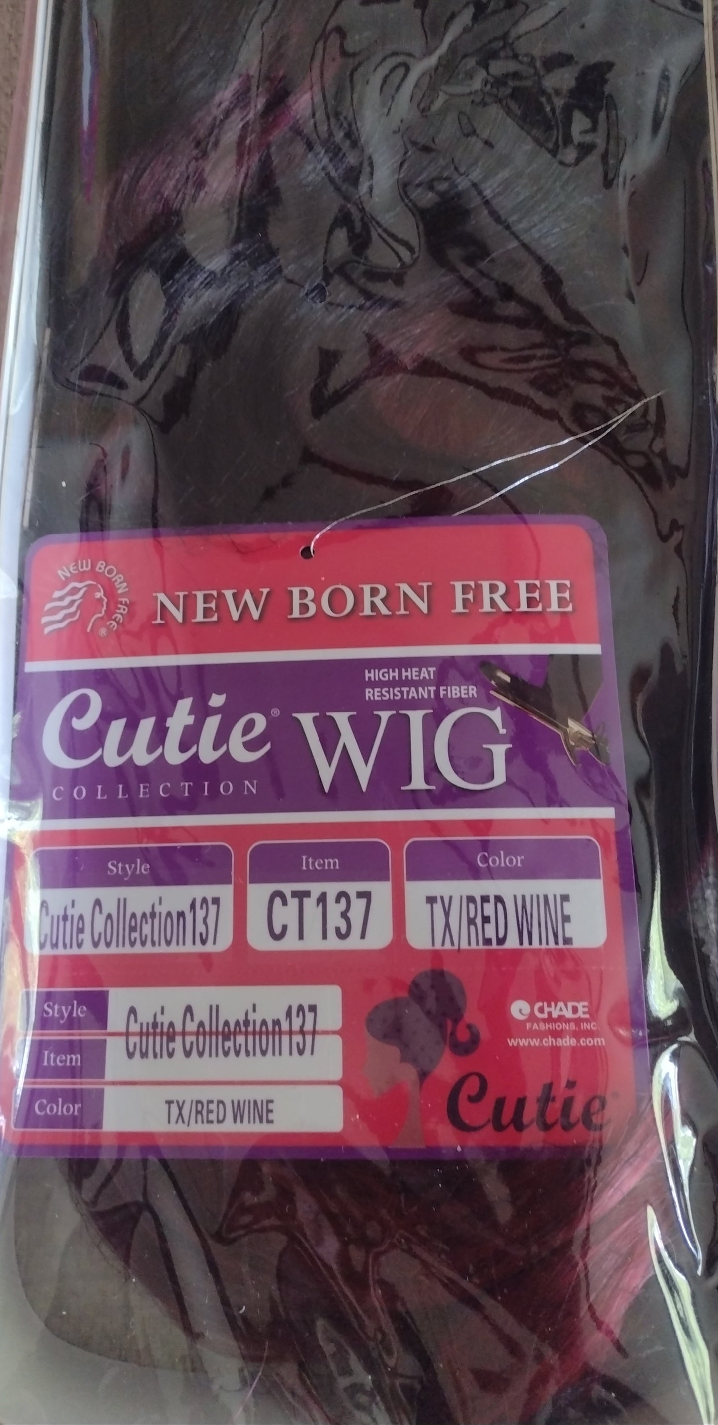 New Born Free Cutie Wig Body Curl #Redwine