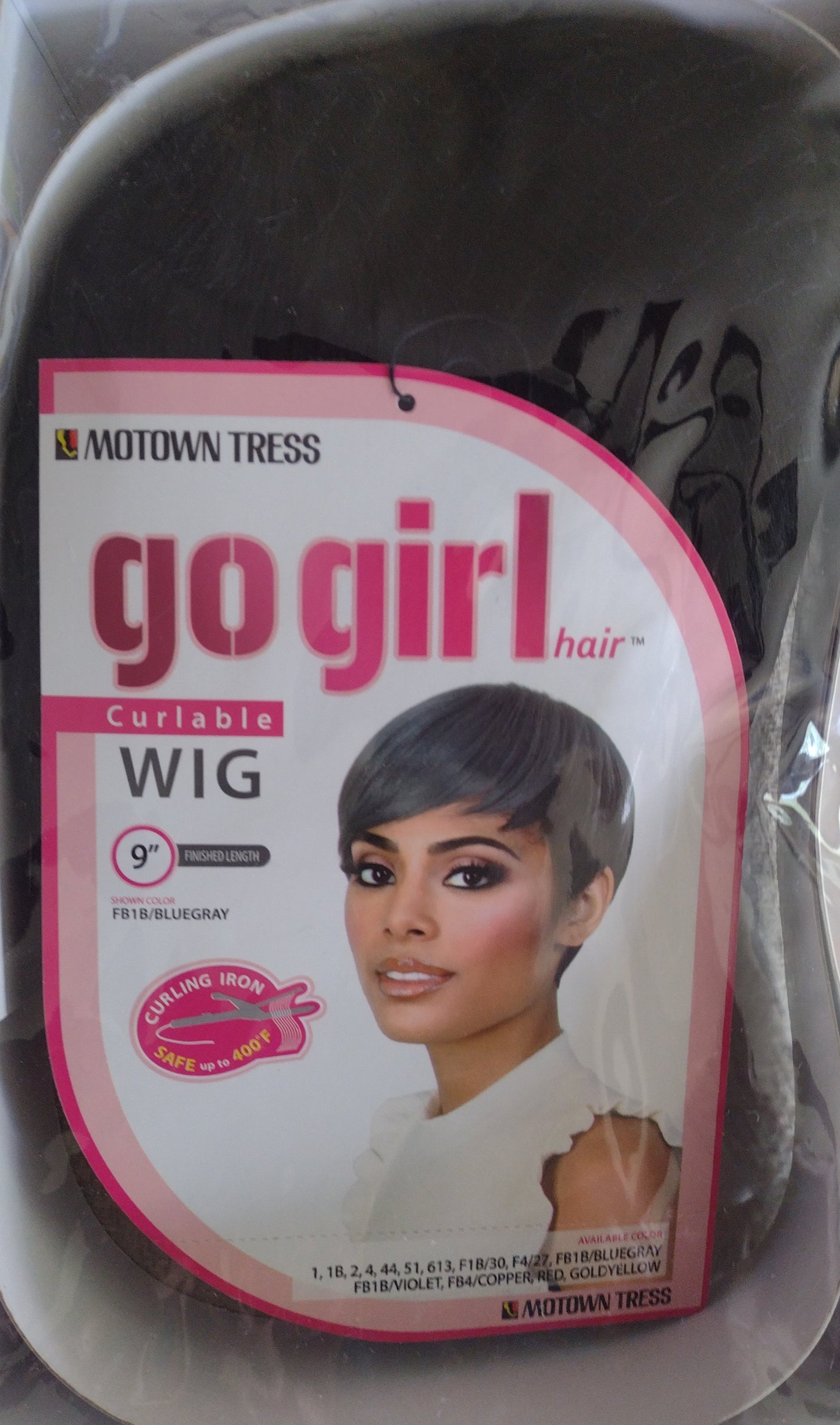 Motown Go Girl Wig #1B/BlueGray