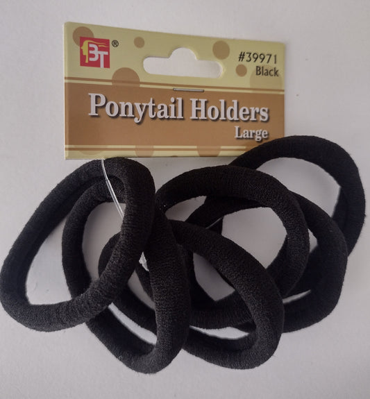 BT Ponytail Holders Black Large
