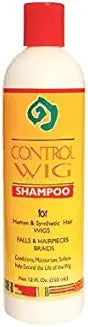 African Essence Control Wig Shampoo-Human And Synthetic Hair, 12 Oz