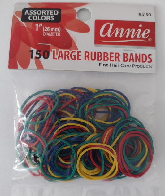 Rubber Bands Assorted Color Large 150 ct