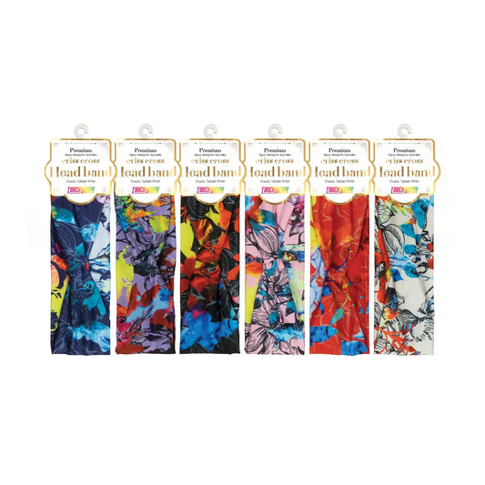 Criss Cross Head Band Havana Assorted Colors