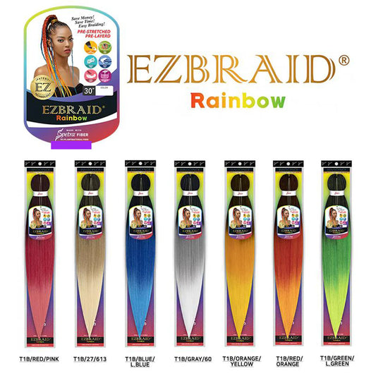 Spetra EZBraid Pre-Streched 30" Rainbow