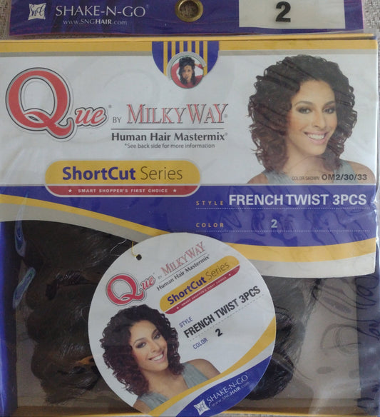 Milky Way Quick French Twist Weave