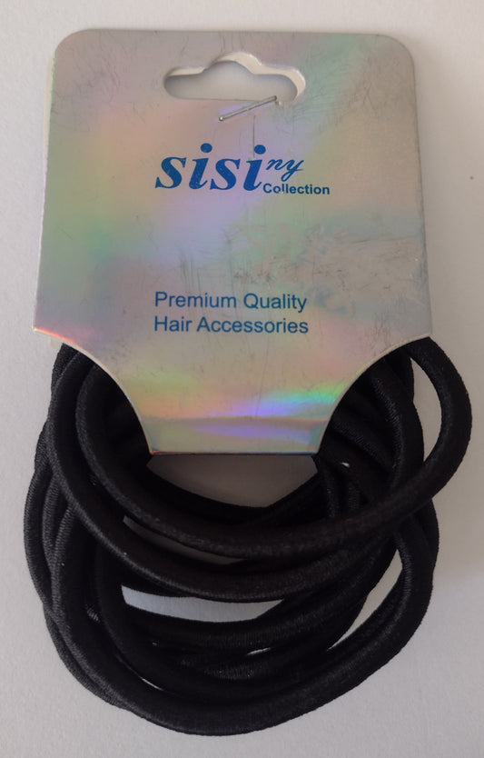 Sisi Ponytail Holders Black