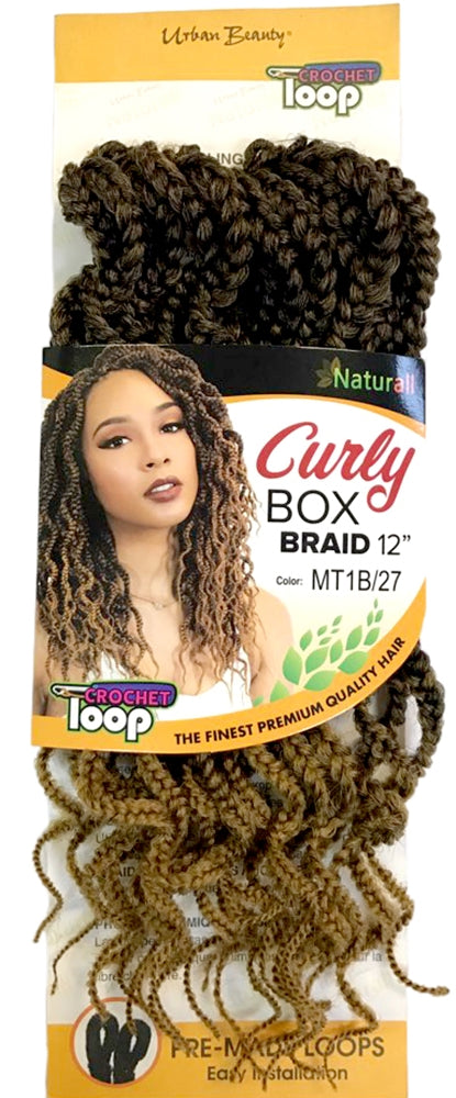Urban Beauty Crochet Curly Box Braid 12 inch